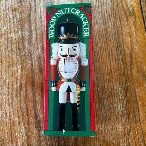 The Enchanted Nutcracker Ornamental Wood Christmas Nutcracker with Box